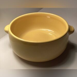 Bowl Yellow ceramic mini handles